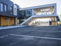 Modern Architecture in Los Angeles: Residential Area with a Clear Sky