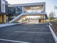 Modern Architecture in Los Angeles: Residential Area with a Clear Sky