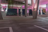 Modern Architecture in Miami Cityscape at Night