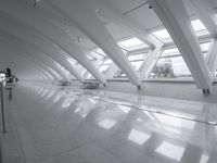 Modern Architecture in Milwaukee Business District with Water Reflections