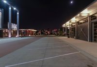 Modern Architecture at Night in Chicago, Illinois