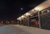 Modern Architecture at Night in Chicago, Illinois