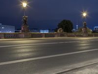 Night View of Berlin City with Modern Architecture