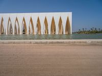 Modern Architecture Profile Against Clear Sky in Egypt