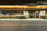 Modern Architecture in Toronto, Canada at Night