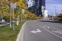 Modern Architecture on Urban Highway in Toronto, Ontario, Canada