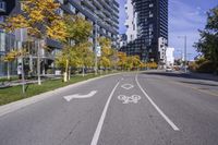 Modern Architecture on Urban Highway in Toronto, Ontario, Canada