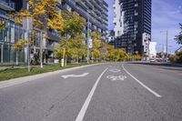 Modern Architecture on Urban Highway in Toronto, Ontario, Canada