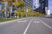 Modern Architecture on Urban Highway in Toronto, Ontario, Canada