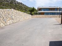 Modern Architecture Villa in Spain with Stone Wall