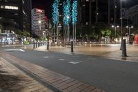 Modern Architecture in Wellington with Neon Lights