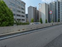 Modern Armco Barrier on Tokyo's Asphalt Road