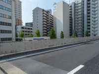 Modern Armco Barrier on Tokyo's Asphalt Road