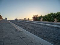 Modern Bridge in Egypt at Coastal Sunrise