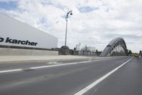 Modern bridge in Frankfurt, Germany