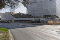 Modern Cityscape of Dallas with Trees and Road 002