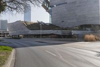 Modern Cityscape in Dallas with Trees and Road