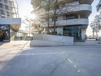 Modern Cityscape: A Mix of Residential and Corporate Headquarters