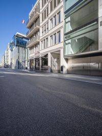 Modern Glass Walls: Reflecting Contrails in Berlin