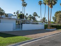 a modern home along the palm springs coastline line in palm springs, florida, usa