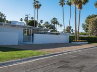 a modern home along the palm springs coastline line in palm springs, florida, usa