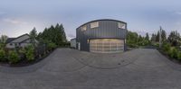 a 360 - view is shown of a modern house in seattle's westside neighborhood