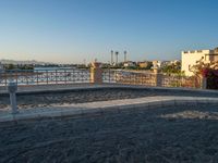 Modern Jetty in Egypt: Dawn Over the Ocean with Clear Sky