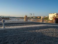 Modern Jetty in Egypt: Dawn Over the Ocean with Clear Sky