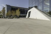 Modern Office Building Surrounded by Vegetation in Toronto, Canada