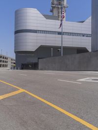 Modern Office Building in the Business District of Los Angeles