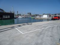 A Modern Pier in Barcelona, Spain