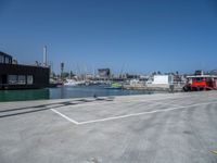 A Modern Pier in Barcelona, Spain