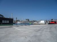 A Modern Pier in Barcelona, Spain