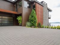 Modern Residential Area on a Gloomy Day