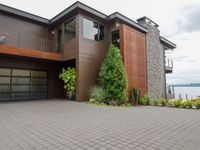 Modern Residential Area on a Gloomy Day