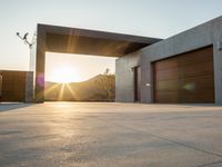 Modern Residential Building at Dawn in Los Angeles, California, USA