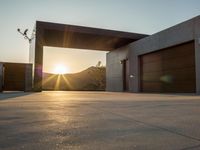 Modern Residential Building at Dawn in Los Angeles, California, USA