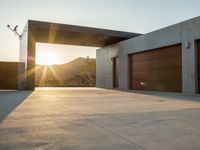 Modern Residential Building at Dawn in Los Angeles, California, USA