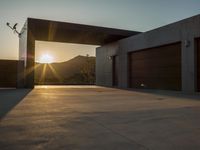 Modern Residential Building at Dawn in Los Angeles, California, USA