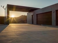 Modern Residential Building at Dawn in Los Angeles, California, USA