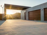 Modern Residential Building at Dawn in Los Angeles, California, USA