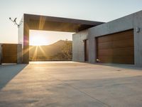 Modern Residential Building at Dawn in Los Angeles, California, USA