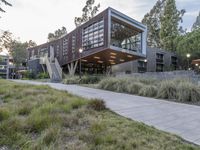 Modern Residential Building in Suburban Area