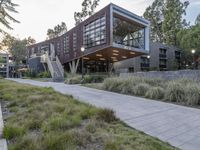 Modern Residential Building in Suburban Area