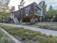 Modern Residential Building in Suburban Area