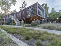 Modern Residential Building in Suburban Area