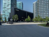 Modern Roundabout in Barcelona, Spain