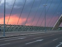 Modern Urban Bridge in Zaragoza, Spain