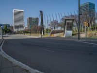 Modern Urban Cityscape in Barcelona, Spain