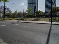 Modern Urban Landscape in Barcelona, Spain